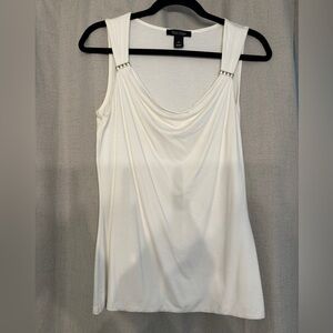 White House Black Market Cowl Neck Sleeveless Top